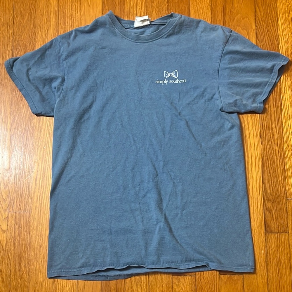 Simply Southern Women’s  Slate Blue Short Sleeve Tee